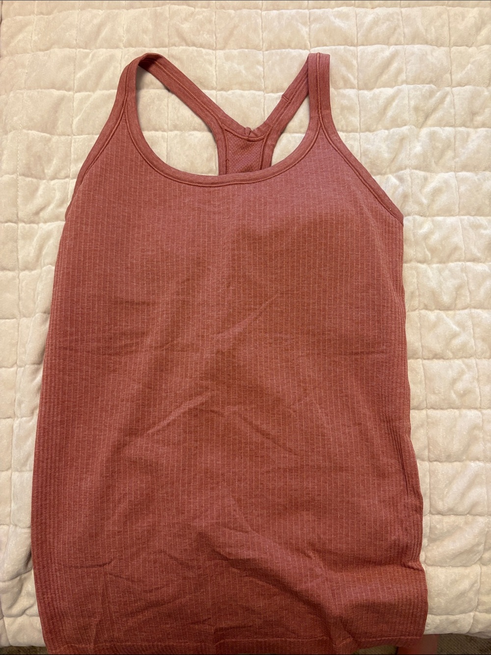 lululemon athletica Ribbed Racerback Tank - Dusty Rose Brick